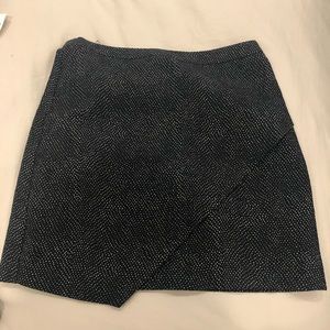 Polka dot wrap skirt for work